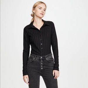 Reformation black knit top